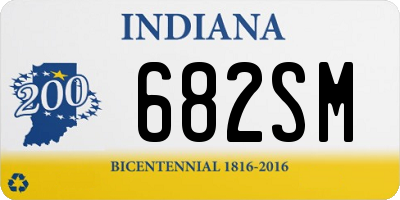 IN license plate 682SM