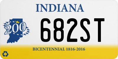 IN license plate 682ST