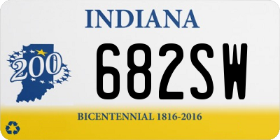 IN license plate 682SW