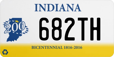 IN license plate 682TH