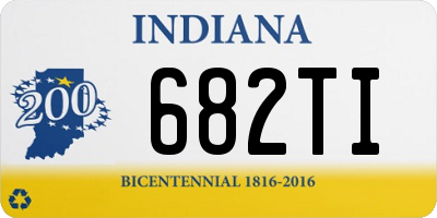 IN license plate 682TI