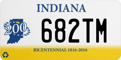 IN license plate 682TM