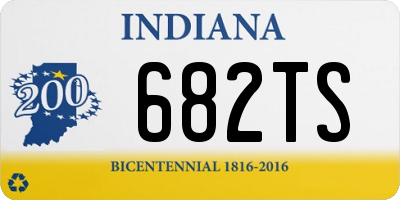 IN license plate 682TS