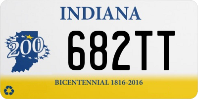 IN license plate 682TT