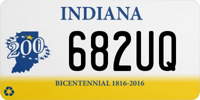 IN license plate 682UQ