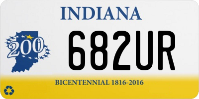 IN license plate 682UR