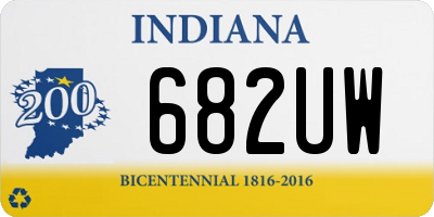 IN license plate 682UW