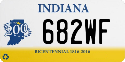 IN license plate 682WF