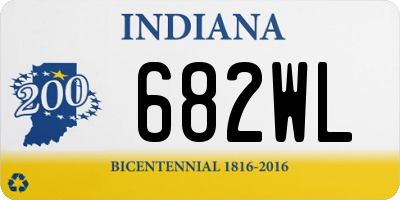 IN license plate 682WL