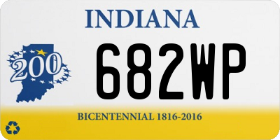 IN license plate 682WP