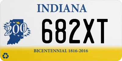 IN license plate 682XT