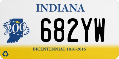 IN license plate 682YW