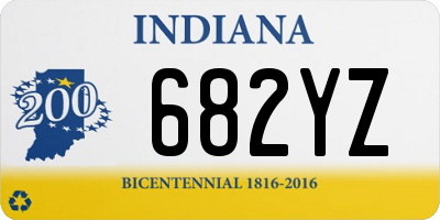 IN license plate 682YZ