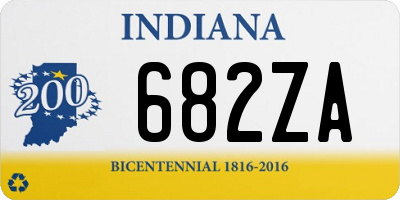 IN license plate 682ZA