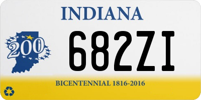 IN license plate 682ZI