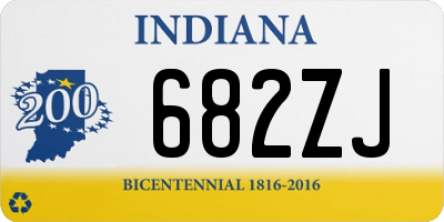 IN license plate 682ZJ