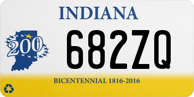 IN license plate 682ZQ