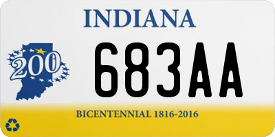 IN license plate 683AA