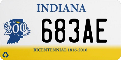 IN license plate 683AE