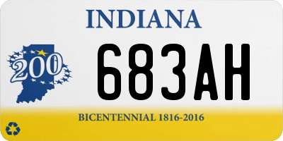 IN license plate 683AH
