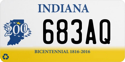 IN license plate 683AQ