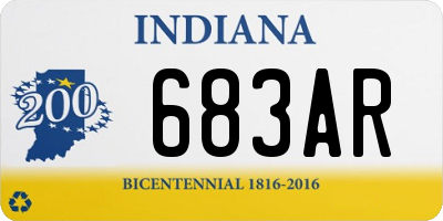 IN license plate 683AR