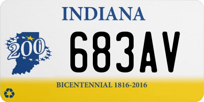 IN license plate 683AV