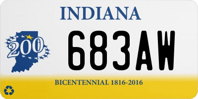 IN license plate 683AW