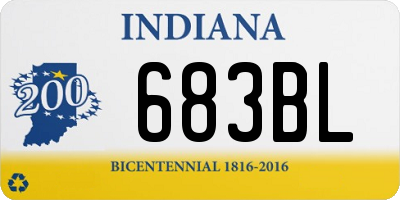 IN license plate 683BL