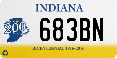 IN license plate 683BN