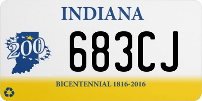 IN license plate 683CJ