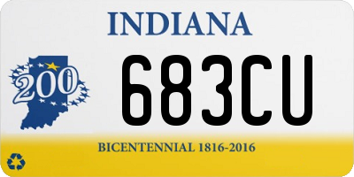 IN license plate 683CU