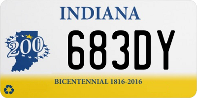 IN license plate 683DY