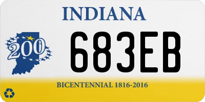 IN license plate 683EB