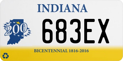 IN license plate 683EX