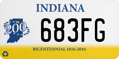 IN license plate 683FG