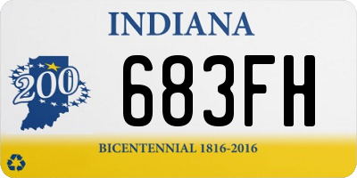 IN license plate 683FH