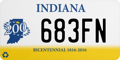 IN license plate 683FN