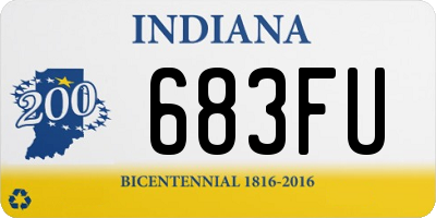 IN license plate 683FU