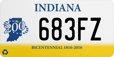 IN license plate 683FZ