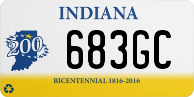 IN license plate 683GC