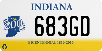 IN license plate 683GD