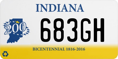 IN license plate 683GH