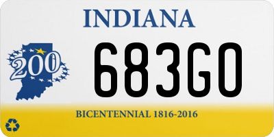 IN license plate 683GO