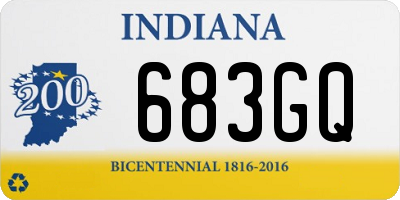 IN license plate 683GQ