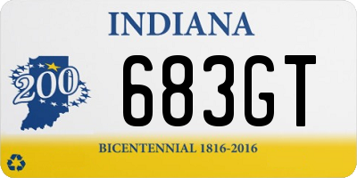 IN license plate 683GT