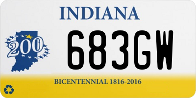 IN license plate 683GW