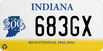 IN license plate 683GX