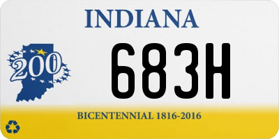 IN license plate 683H