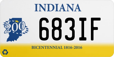 IN license plate 683IF